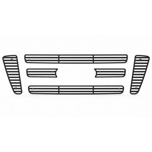 Ford f150 04-08 bar-style horizontal billet black grille insert aftermarket trim