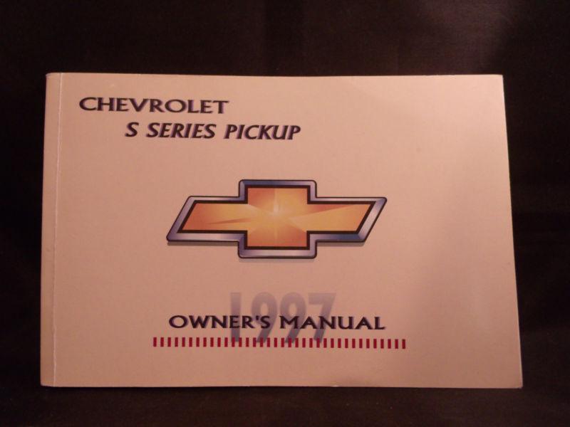 1997 chevrolet blazer s-10 s10 original owners manual 