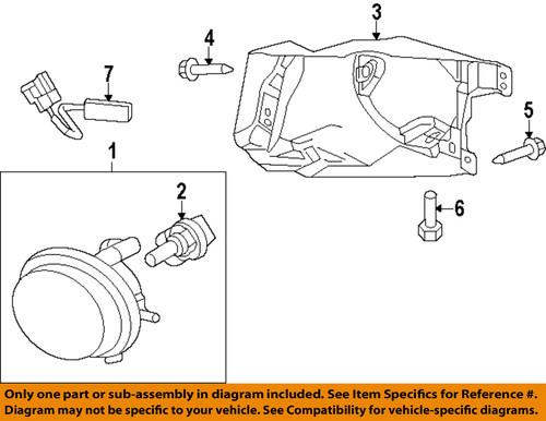 Mazda oem geg151690b fog light-fog lamp assembly