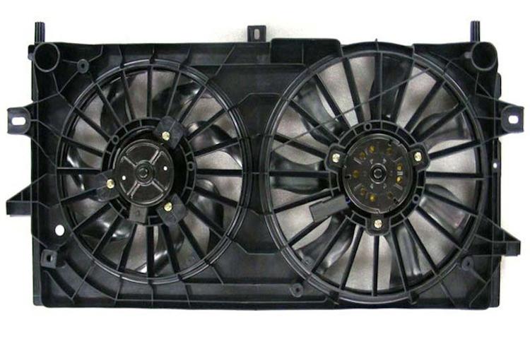 Depo replacement ac condensor radiator cooling fan chevy buick dual function