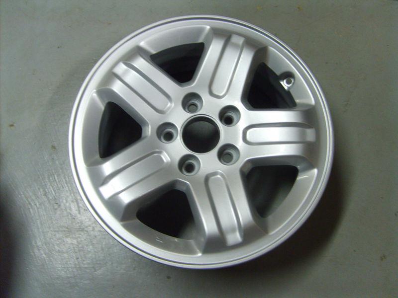 2003-2008 honda pilot wheel, 16x6.5, 5 spoke full silver painted