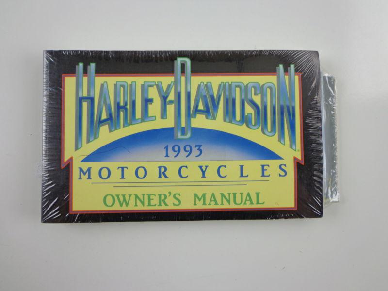 Harley davidson 1993 fl fx xl owner's manual all models 99466-93