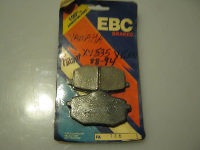 Ebc organic kevlar front brake pads yamaha virago xv 535 87-94 