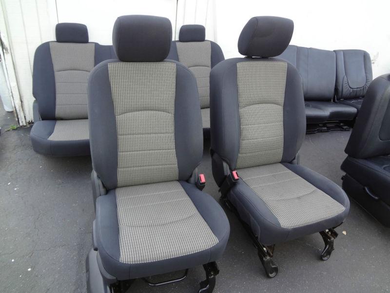 2009 2010 2011 2012 dodge ram front & rear sport seats  black two tone