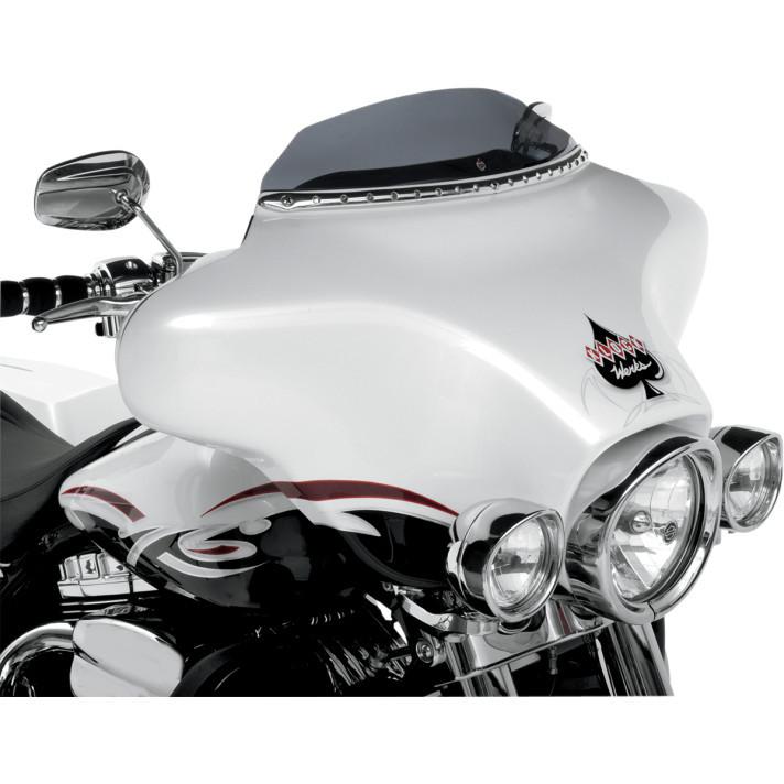 Klock werks 3.5" dark smoke flare windshield for 1996-2013 harley flht flhx