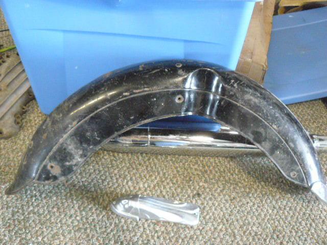 1949 original indian scout motorcycle front fender + more look!!!!!