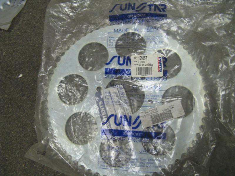 Sunstar rear sprocket - 64 teeth  428 width - ds100 ts100 dr125 sp125 ts125 ++