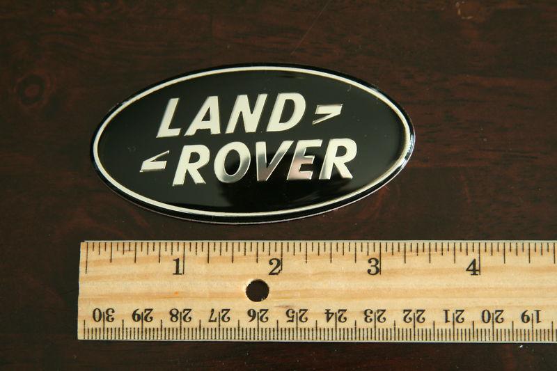 New 3d logo car badge decal emblem land rover range black usa seller!