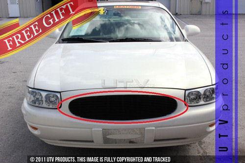 2000 - 2005 buick lesabre 1pc black upper billet grille w/out cutout replacement