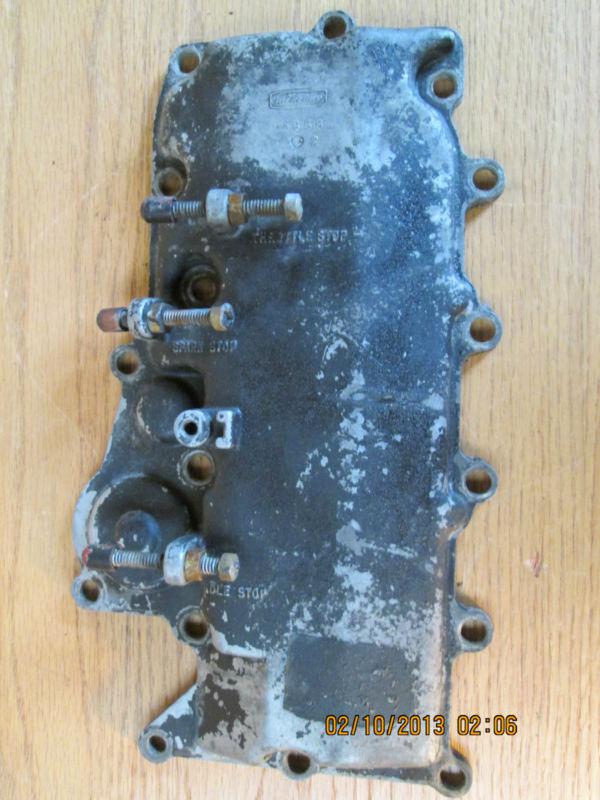 Mercury 64856 plate, baffle-exhaust manifold