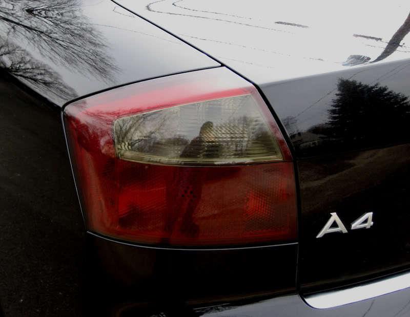 Audi a4 smoked taillight overlays 02 - 05 vinyl tint film overlay smoked tinted