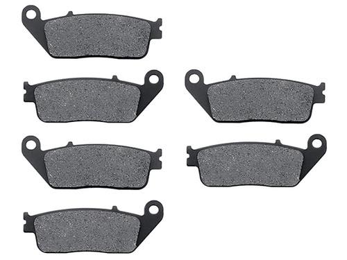 Front + rear carbon kevlar brake pads for 1998-2003 triumph thunderbird sport