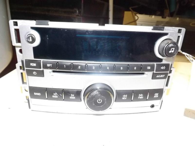 2009 2010 chevorlet malibu am fm cd aux radio 25833636 oem