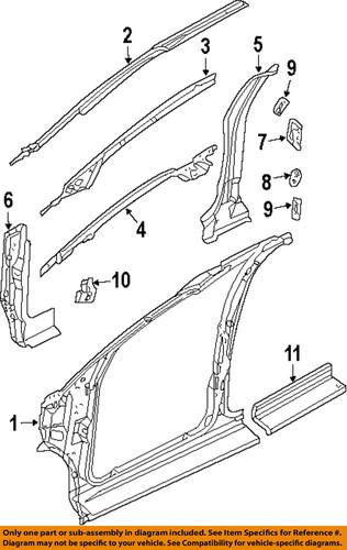 Mopar oem 5018518ac pillars, rocker & floor-uniside assembly