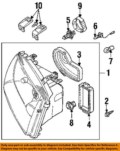 Volkswagen oem 1j5941017ah headlight-headlamp assembly