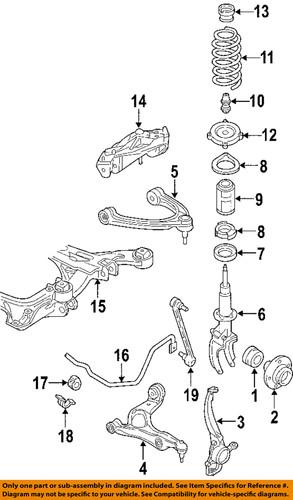 Volkswagen oem 7l0407152h suspension control arm/control arm