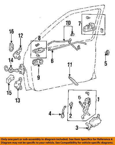 Toyota oem 6922034010 outside door handle-handle, outside