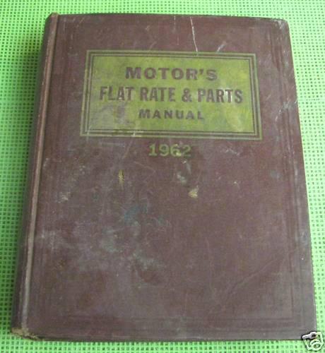 Motor’s auto repair manual 1962 - used - hardbound