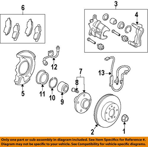 Toyota oem 8954207030 front abs wheel sensor/abs wheel speed sensor