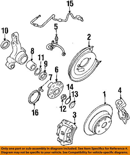 Subaru oem 28016pa010 wheel bearing/rear wheel bearing