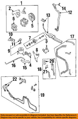 Nissan oem 497172b000 steering return hose/power steering reservoir line hose