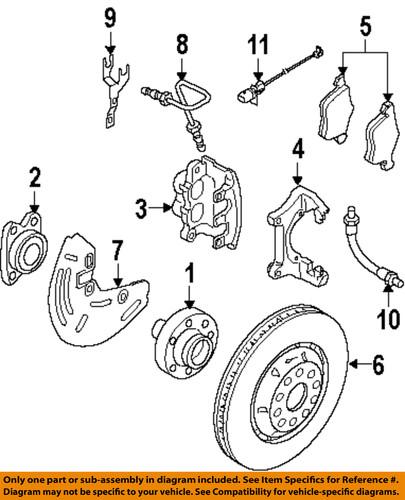 Audi oem 4e0615301k disc brake rotor/front brake rotor/disc