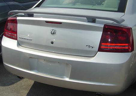 Unpainted primer 2006-2010 dodge charger custom rear spoiler