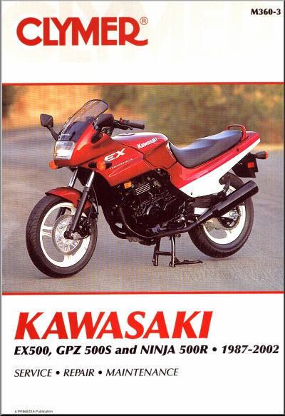 1987-2002 kawasaki ninja ex 500 500r repair manual