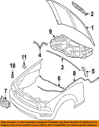 Ford oem 7r3z16612b hood