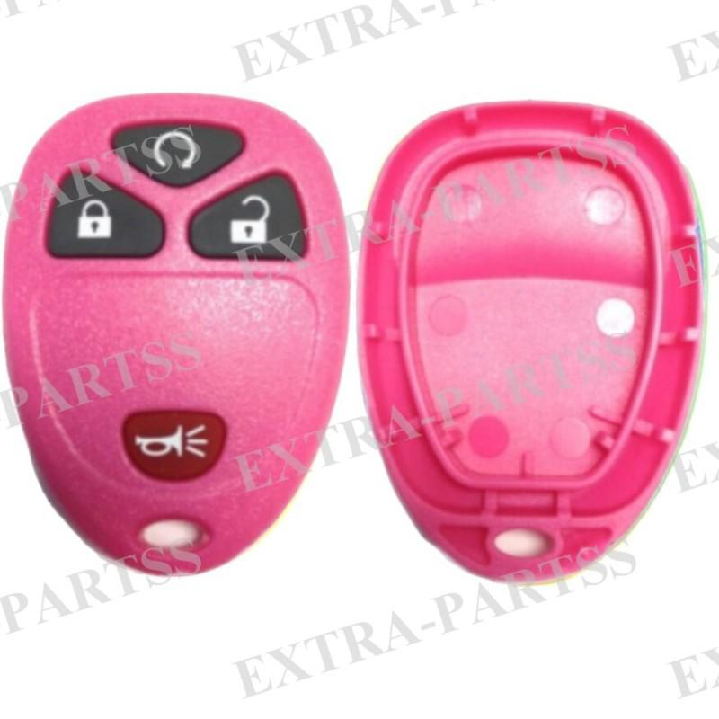 New pink replacement remote keyless entry key fob clicker shell case housing