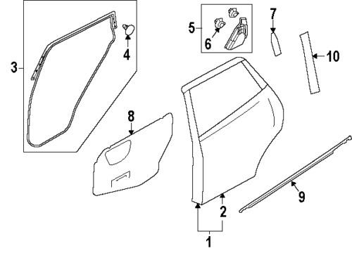 Nissan 828601ka5a genuine oem factory original screen