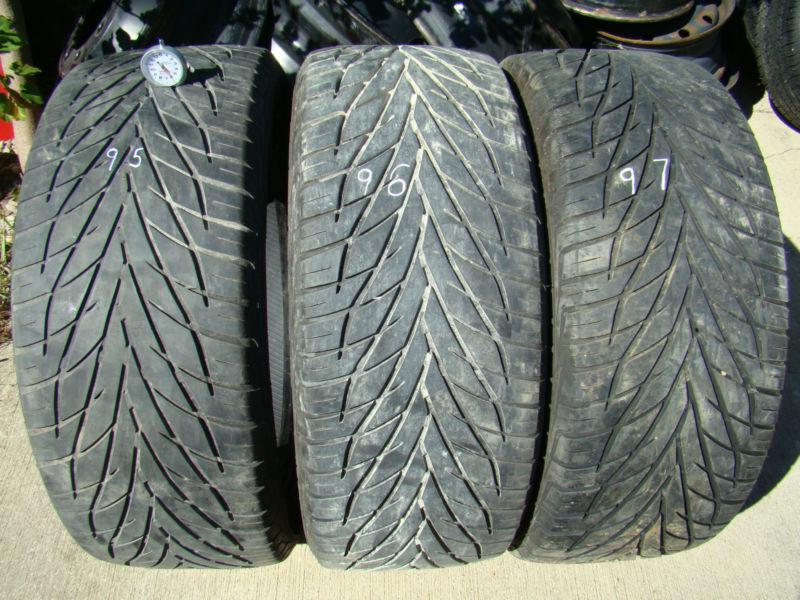 Toyo proxes 265 50 20 6.5/32 good 3 three used tires  #95 96 97