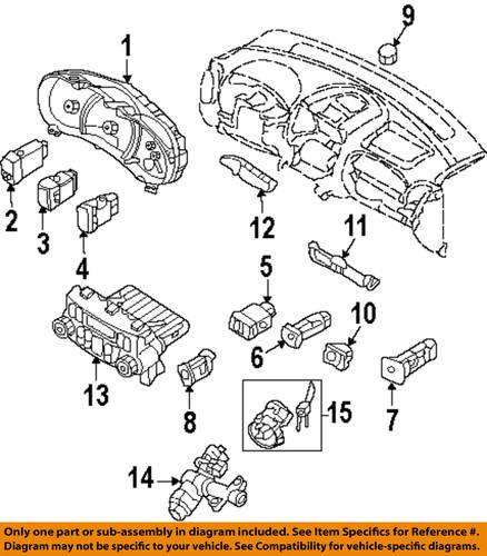 Kia oem 81910 4d030 ignition lock assembly/switch, ignition lock & tumbler