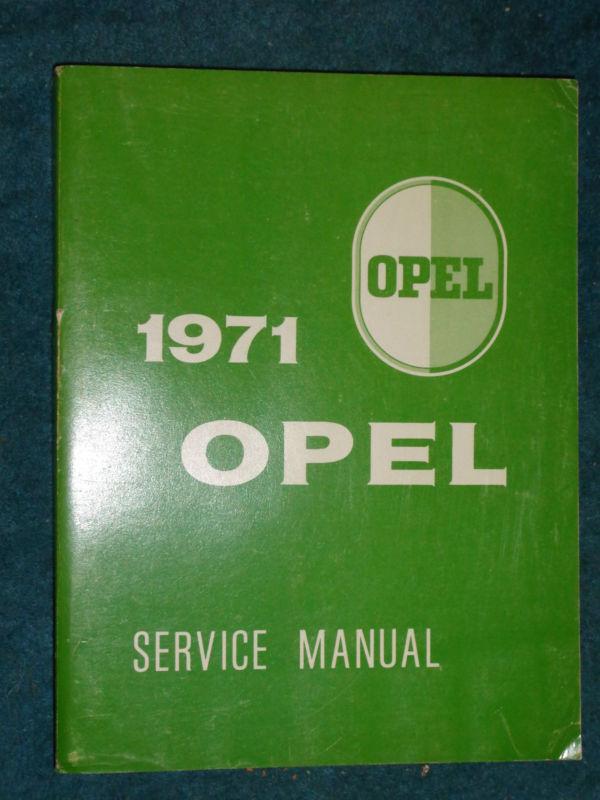 1971 buick opel gt / opel 1900 shop manual / very nice original book