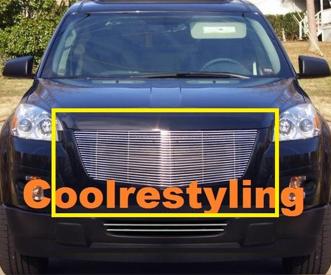 07 08 09 saturn outlook 1pc upper billet grille insert