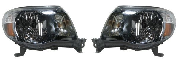 Headlight headlamp assembly pair set both driver passenger side left+right lh+rh