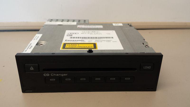 2008 audi a6 quattro s6 6 disc cd changer in glove box 4e0910110c