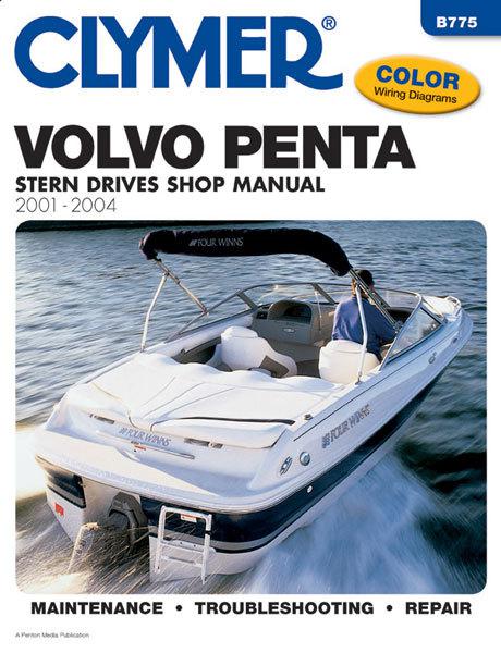 Clymer do-it-yourself marine manual volvo penta stern 2001-2004 b-775