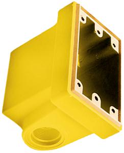 Hubbell fiberglass fd box yellow hbl60cm83