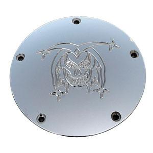 Joker machine supreme derby cover joker chrome for harley big twin 1999-2012