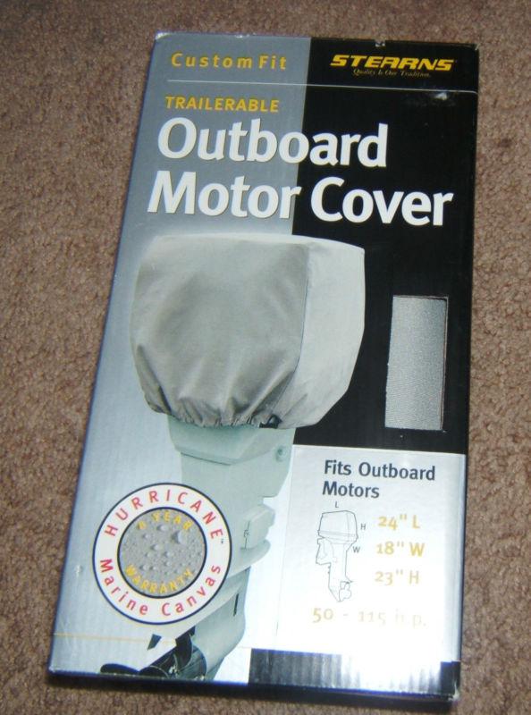 New stearns canvas trailerable outboard motor cover