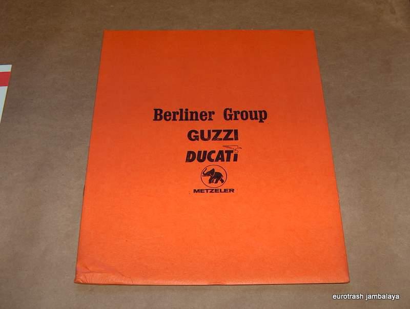 Nos berliner brothers corp. dealer folder ducati moto guzzi norton matchless org