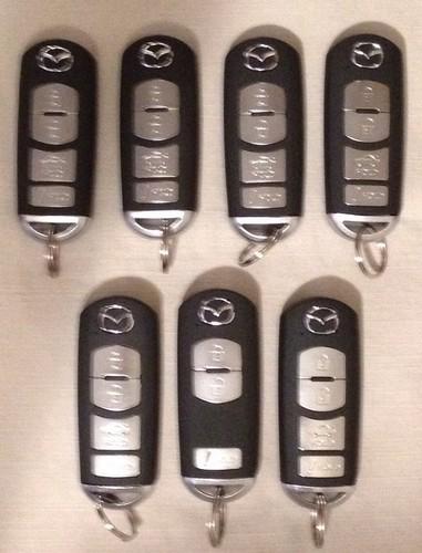 2010-14 oem mazda smartkey keyless entry remote key fob lot of 7