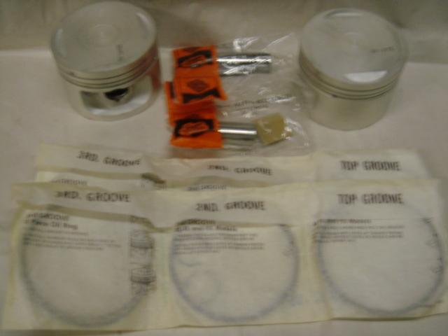 Harley davidson 1986 - 1987 sportster xl1100cc +.005 piston set 22205-86 nos oem