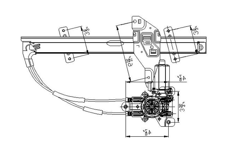 Passenger front power window regulator buick regal century oldsmobile intrigue