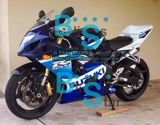 Injection fairing with tank fit gsxr 600 750  w4 gsx-r600 gsx-r750 2004-2005 e13