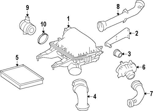 Mercedes-benz 0000943248 genuine oem factory original air mass sensor