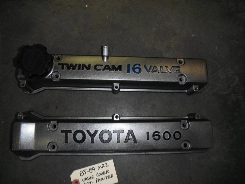 1985-1989 toyota mr2  valve cover set - painted