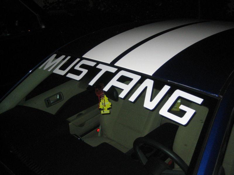 Mustang window banner decal 40" x 4" made with 3m vinyl