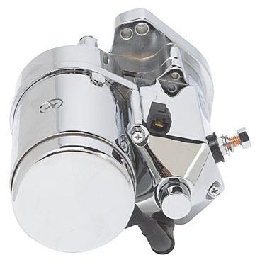 Ultima 2.4kw top post chrome thunderfire h-duty starter, 89-06 harley big twin